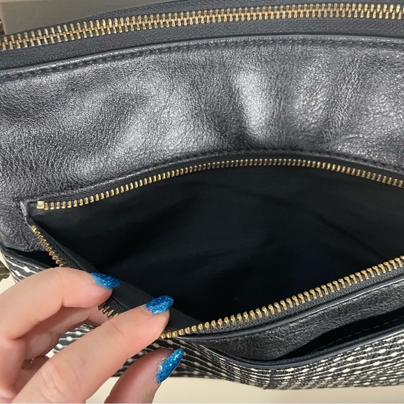 Fossil Fiona Black Printed Adjustable Crossbody Purse - Picture 7 of 14